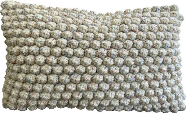 Naturals - Bobble Cushion with Coloured Fleck (50x30)