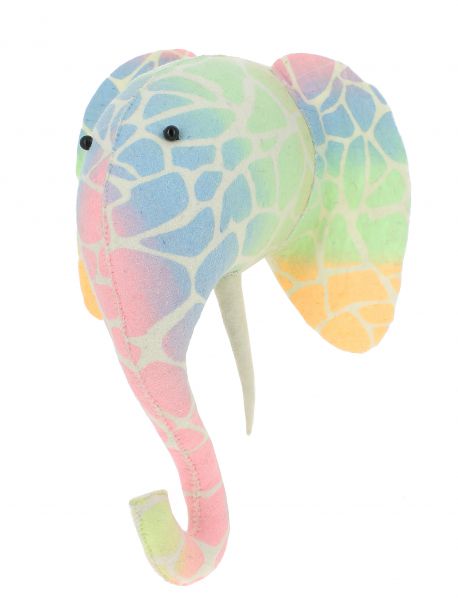 Bright Ombre Print Elephant Head