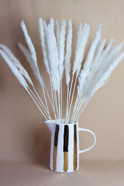 Ivory White Feather Pampas Grass