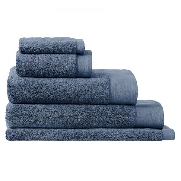 LUXURY RETREAT TOWEL BATH TOWEL - SMOKEY BLUE