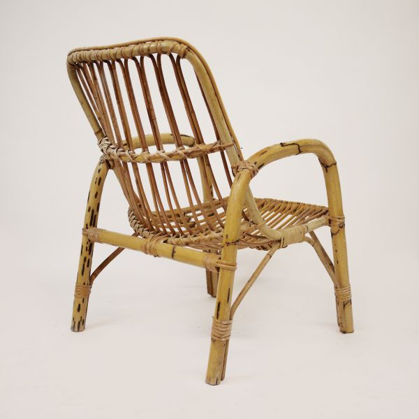 Vintage Bamboo Armchair, 1960s