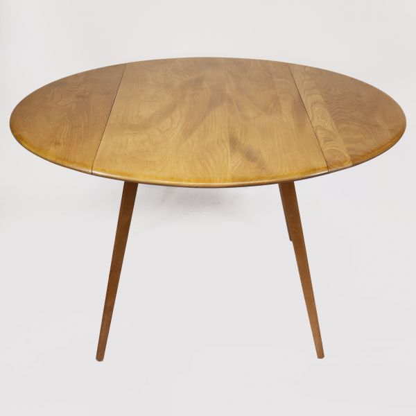 Round Drop Leaf Dining Table by Lucian Ercolani for Ercol, 1960s