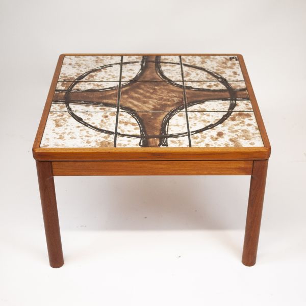 Tile Topped Square Coffee Table by Trioh, 1970s