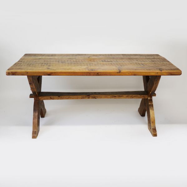 Vintage Pine Work Table/ Dining Table, 1980s