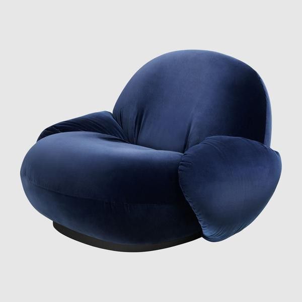 Pacha Lounge Chair with armrest, Swivel base