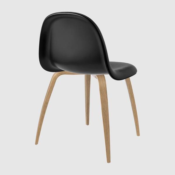 3D Dining Chair - Front Upholstered - Wood base