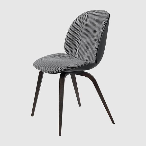 Beetle Dining Chair - Front Upholstered - Wood base