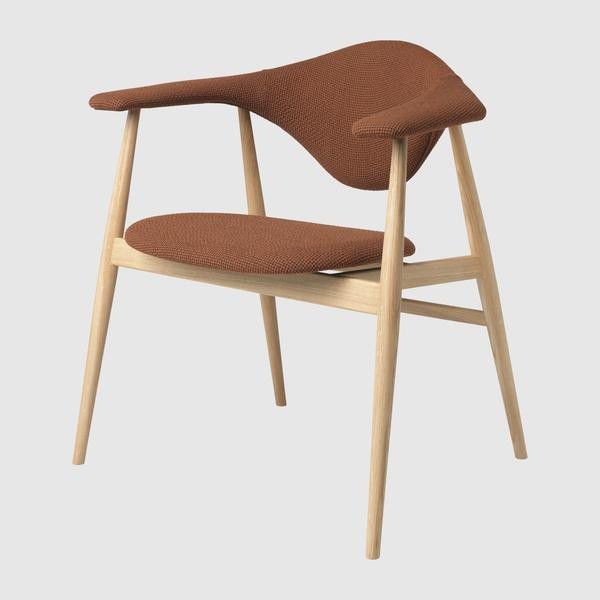 Masculo Dining Chair, Upholstered - Wood base