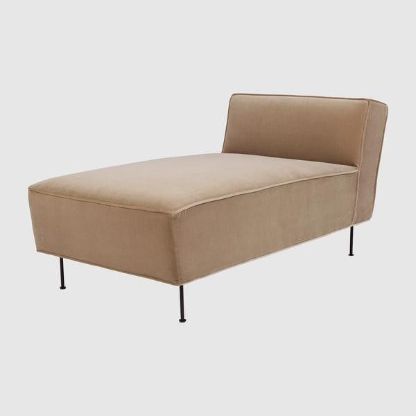 Modern Line Chaise Longue Sofa - (H 70 x W 75 x D 138 cm)