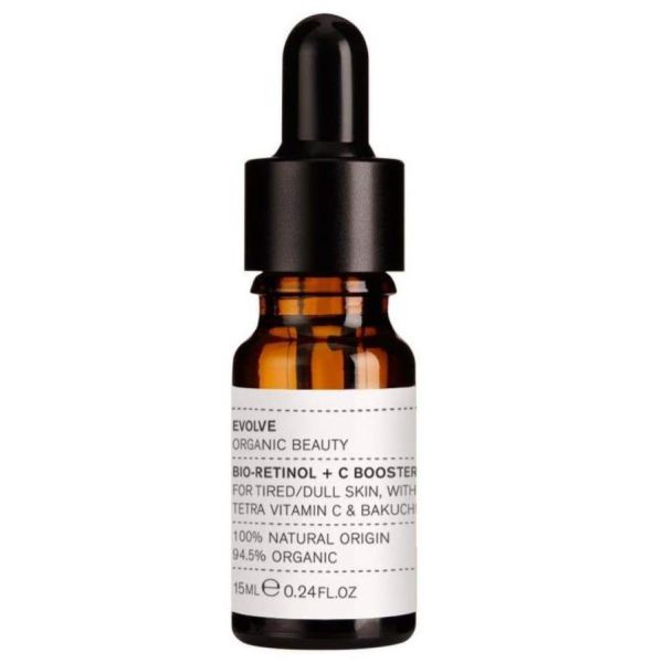 Picture of Evolve Organic Beauty's Bio-Retinol + C Booster Serum available now at cuemars.com