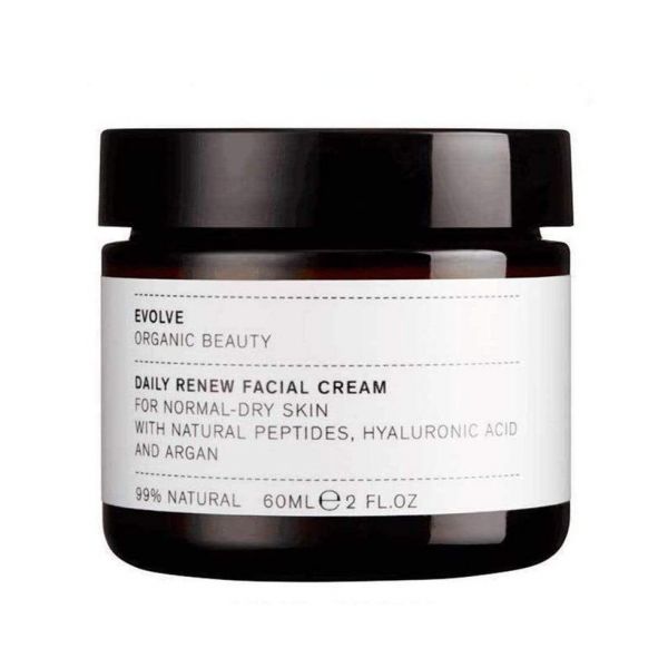 Product Picture of Evolve Organic Beauty's Award Winning Daily Renew Facial Cream available now at cuemars.com