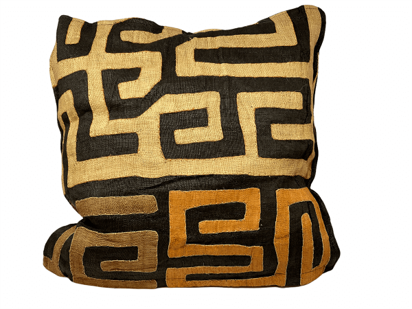 African Kuba cloth cushion 50x50cm