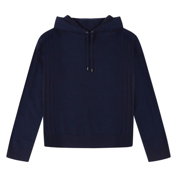 Cashmere Hoody in Midnight
