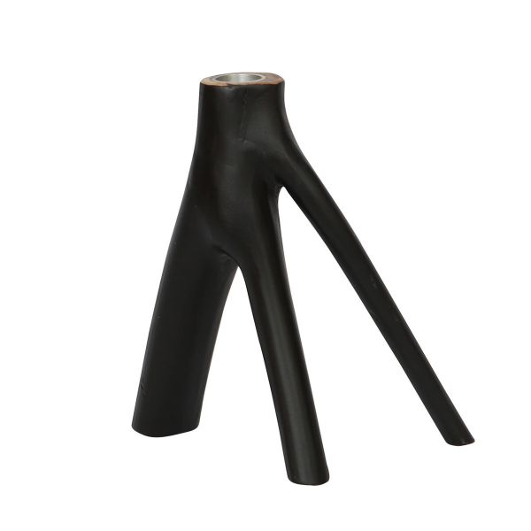 The Triple Twig Candle Holder - Black
