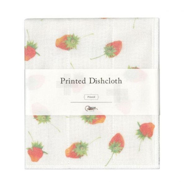 NAWRAP Printed Dishcloth Strawberry