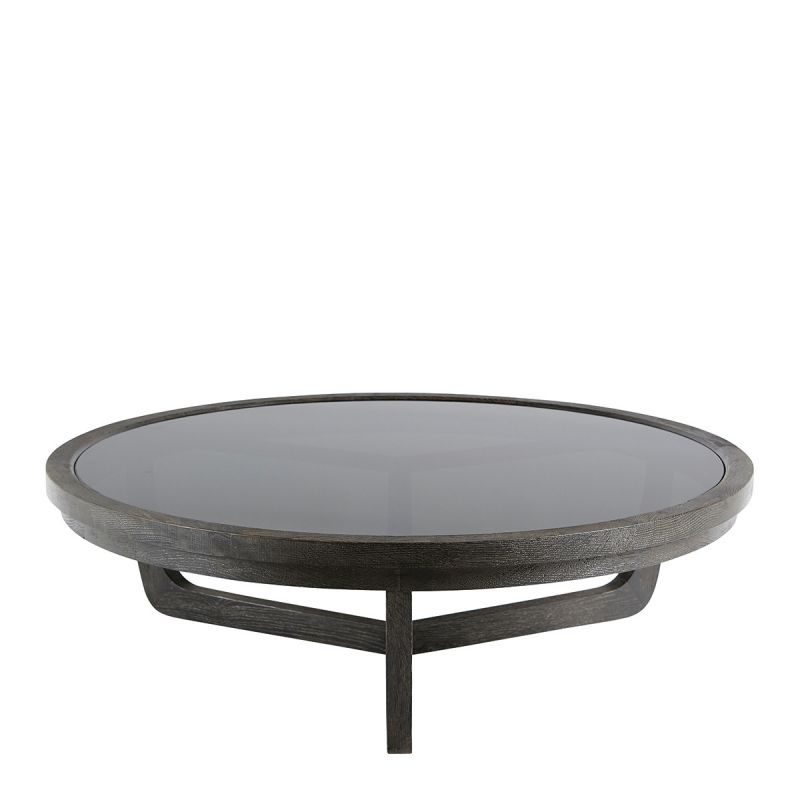 Coffee Table Maxton Brown Big, Outdoor Round Coffee Table Clearance